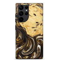 Galaxy S22 Ultra Wood+Resin Live Edge Phone Case - Anderson (Black & White, 721338)