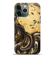 iPhone 13 Pro Max Wood+Resin Live Edge Phone Case - Anderson (Black & White, 721338)