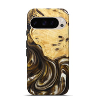 Pixel 9 Wood+Resin Live Edge Phone Case - Anderson (Black & White, 721338)