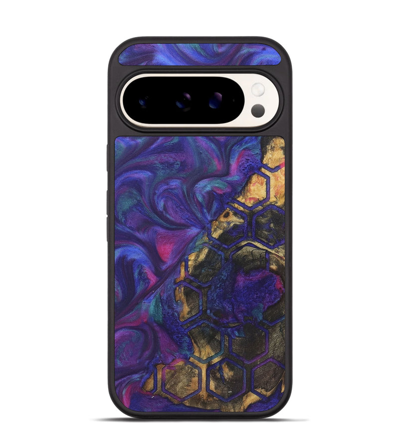 Pixel 9 Pro Wood+Resin Phone Case - Amaya (Pattern, 721437)