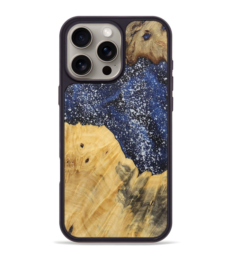 iPhone 16 Pro Max Wood+Resin Phone Case - Gertrude (Cosmos, 721535)