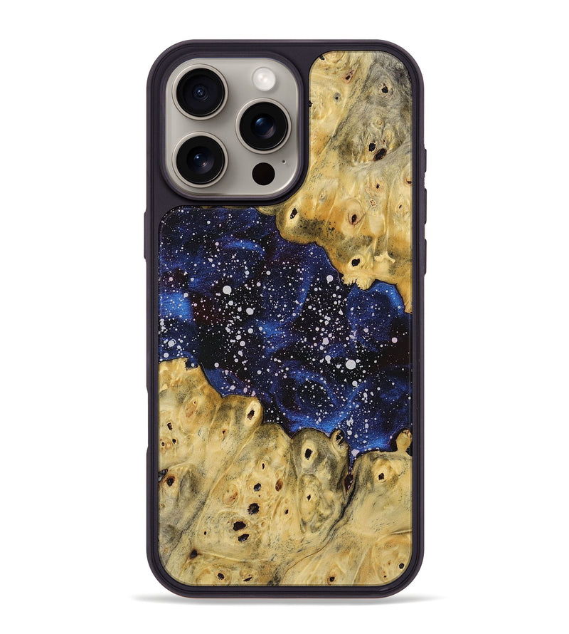 iPhone 16 Pro Max Wood+Resin Phone Case - Nicolas (Cosmos, 721541)