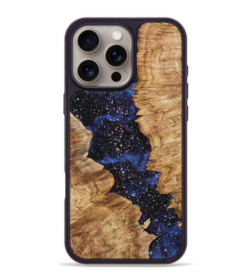 iPhone 16 Pro Max Wood+Resin Phone Case - Wren (Cosmos, 721543)