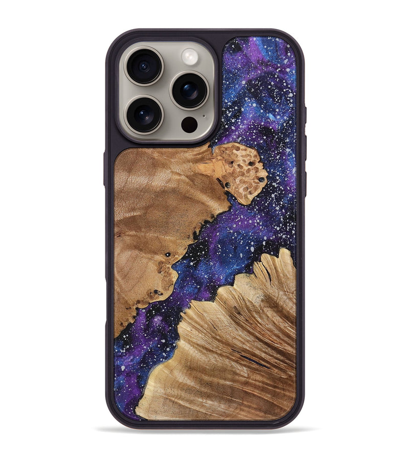 iPhone 16 Pro Max Wood+Resin Phone Case - Denise (Cosmos, 721551)