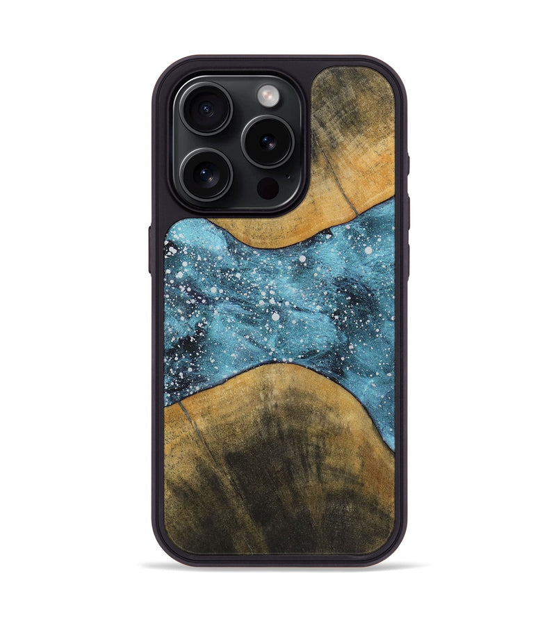 iPhone 15 Pro Wood+Resin Phone Case - Lynette (Cosmos, 721552)