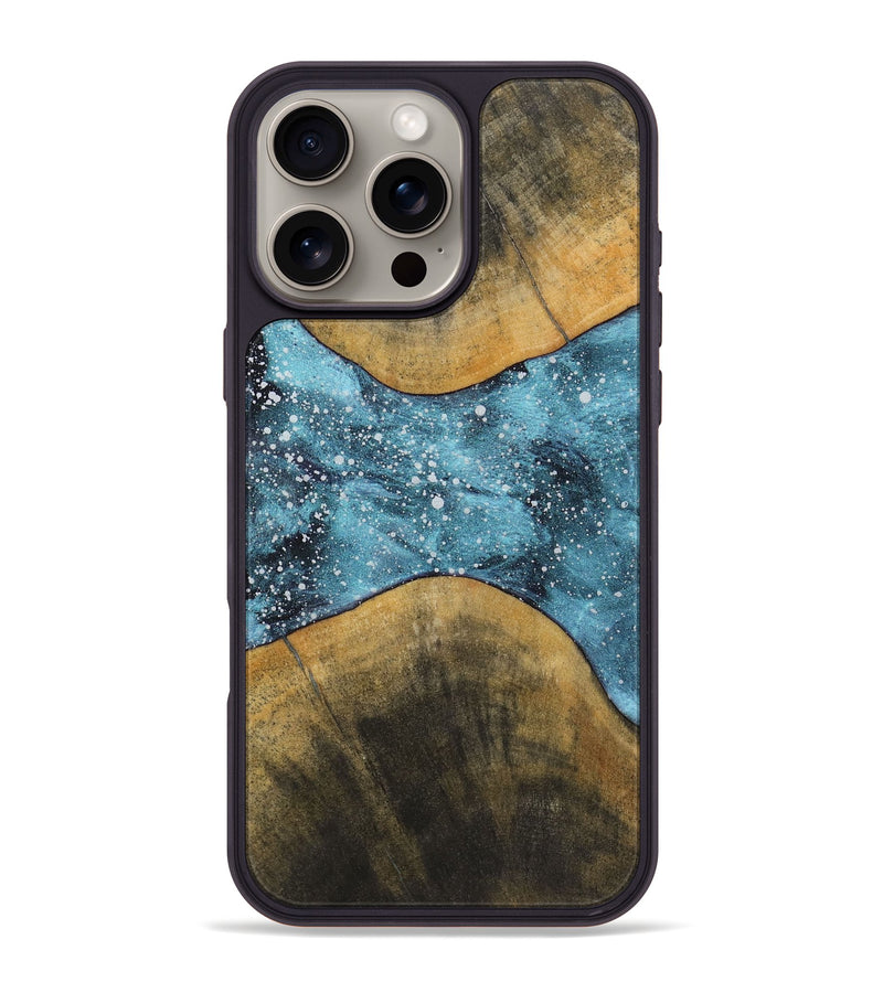 iPhone 16 Pro Max Wood+Resin Phone Case - Lynette (Cosmos, 721552)