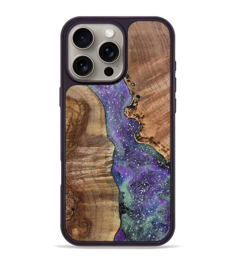 iPhone 16 Pro Max Wood+Resin Phone Case - Colton (Cosmos, 721561)