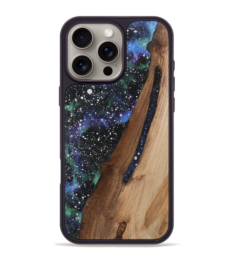 iPhone 16 Pro Max Wood+Resin Phone Case - Ruben (Cosmos, 721565)