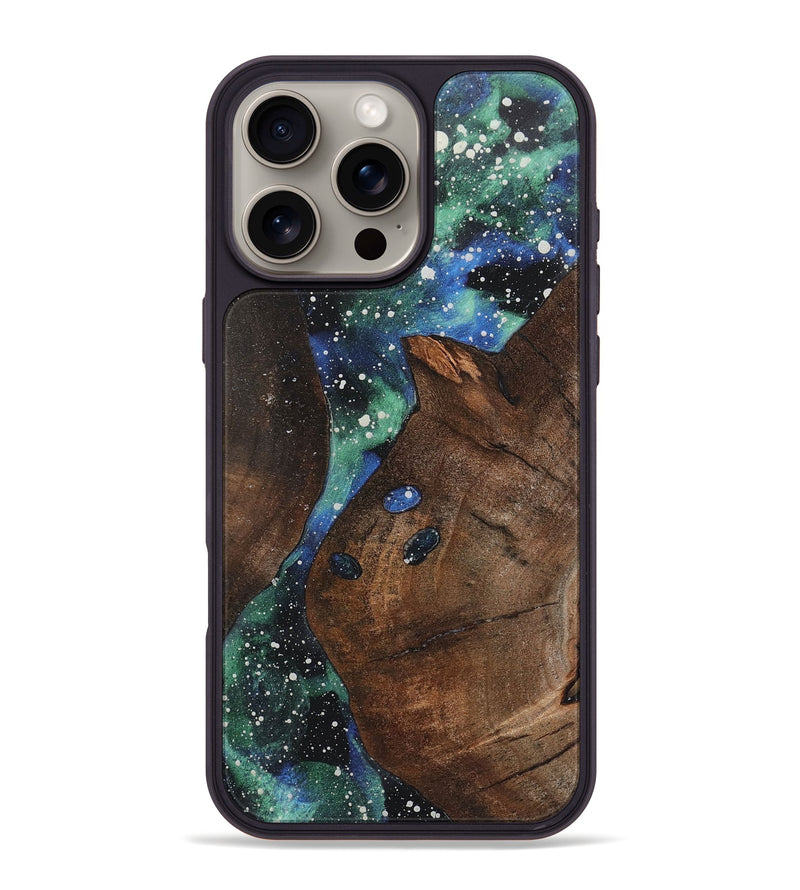 iPhone 16 Pro Max Wood+Resin Phone Case - Stephen (Cosmos, 721566)