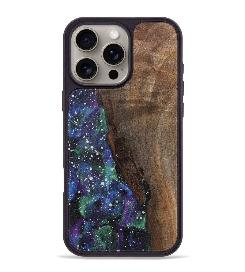 iPhone 16 Pro Max Wood+Resin Phone Case - Joanna (Cosmos, 721569)