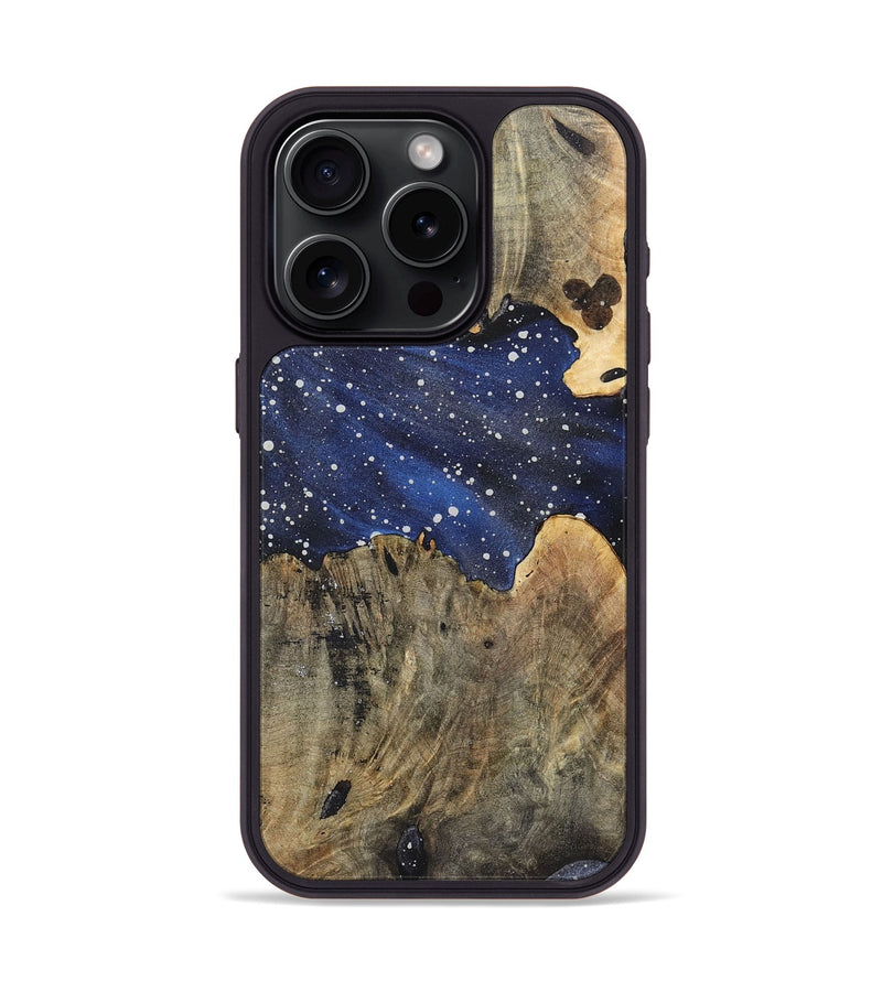 iPhone 15 Pro Wood+Resin Phone Case - Merle (Cosmos, 721588)