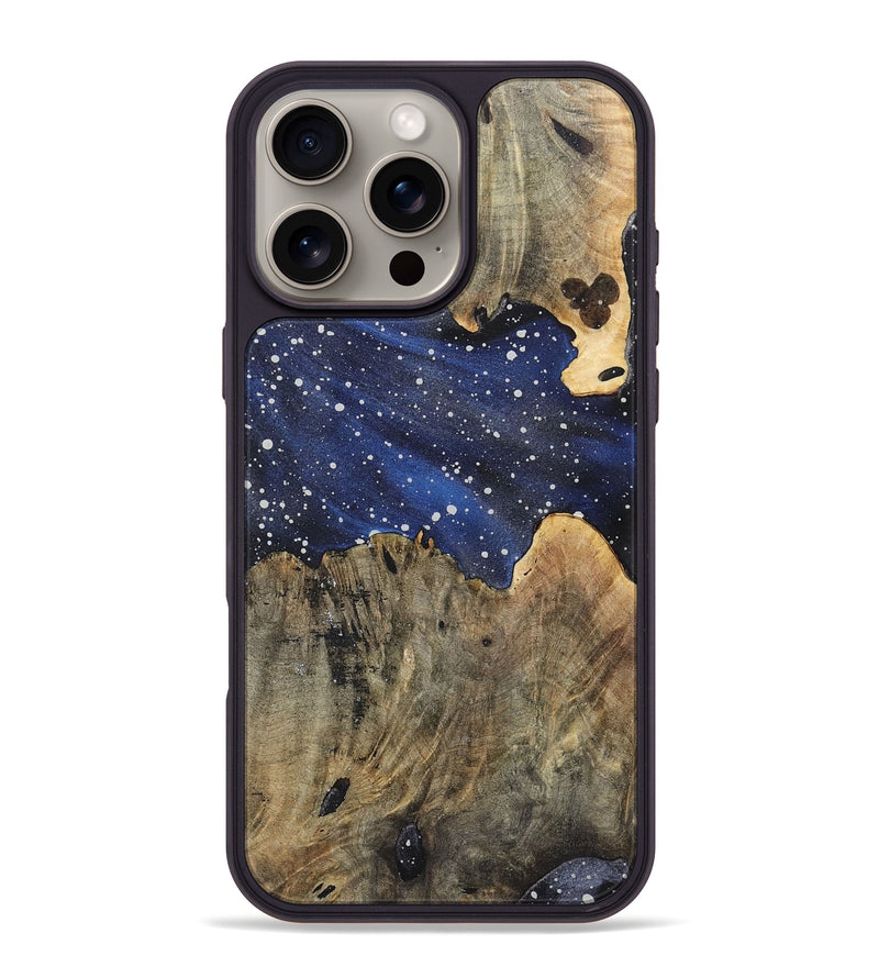 iPhone 16 Pro Max Wood+Resin Phone Case - Merle (Cosmos, 721588)