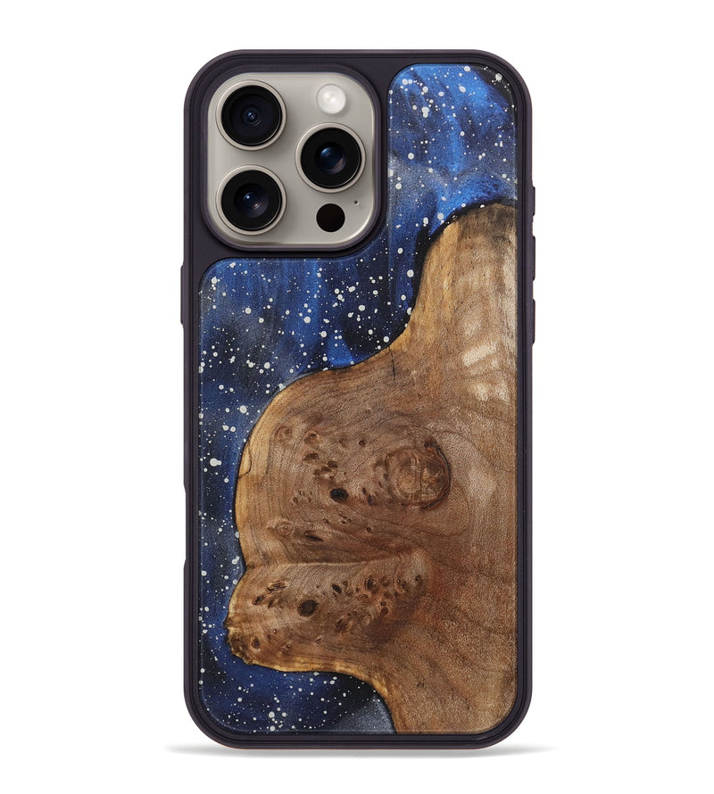 iPhone 16 Pro Max Wood+Resin Phone Case - Lucas (Cosmos, 721589)