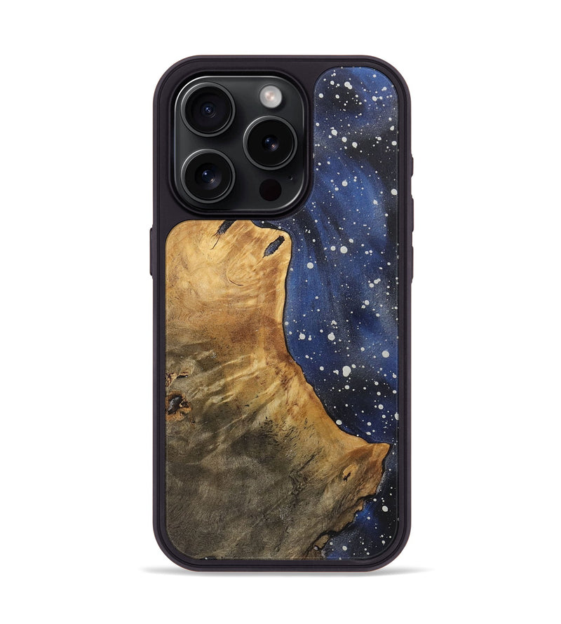 iPhone 15 Pro Wood+Resin Phone Case - Lillie (Cosmos, 721594)