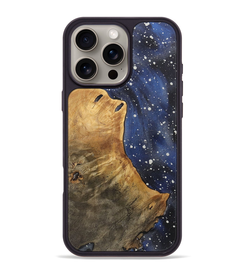 iPhone 16 Pro Max Wood+Resin Phone Case - Lillie (Cosmos, 721594)