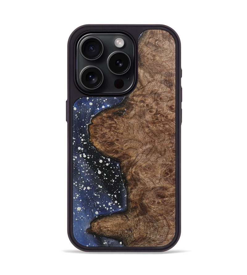 iPhone 15 Pro Wood+Resin Phone Case - Chester (Cosmos, 721602)