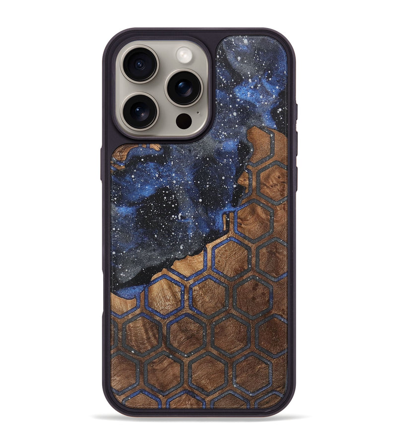 iPhone 16 Pro Max Wood+Resin Phone Case - Dean (Cosmos, 721609)