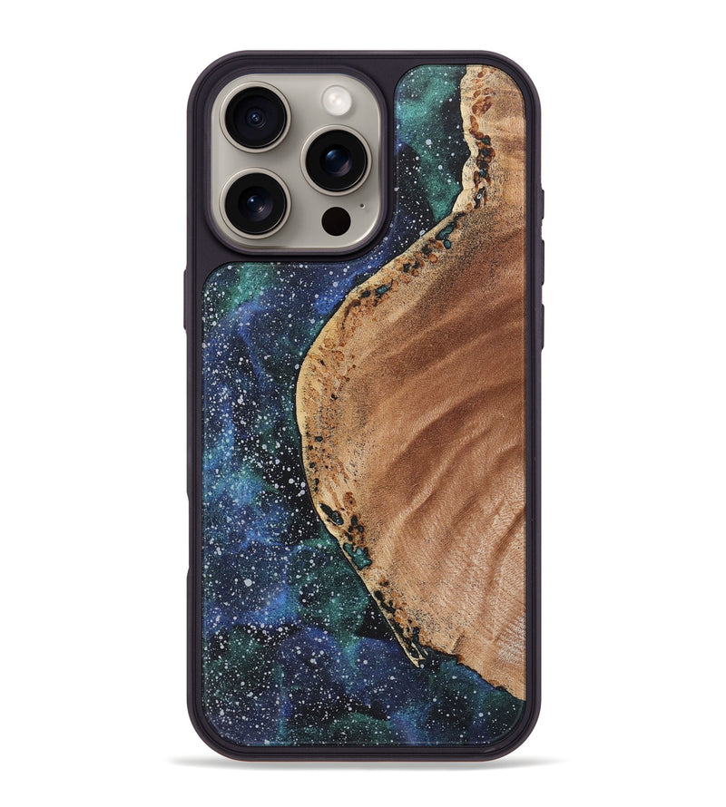 iPhone 16 Pro Max Wood+Resin Phone Case - Dionne (Cosmos, 721610)