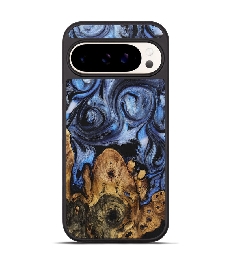 Pixel 9 Pro Wood+Resin Phone Case - Gwen (Blue, 721618)