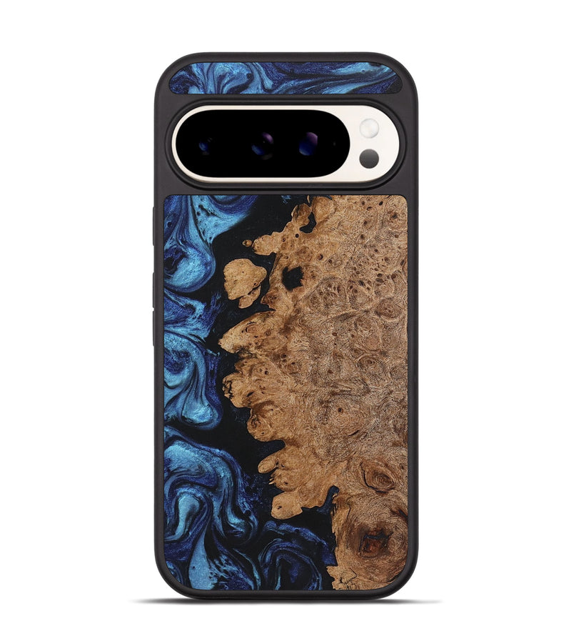 Pixel 9 Pro Wood+Resin Phone Case - Rex (Blue, 721628)