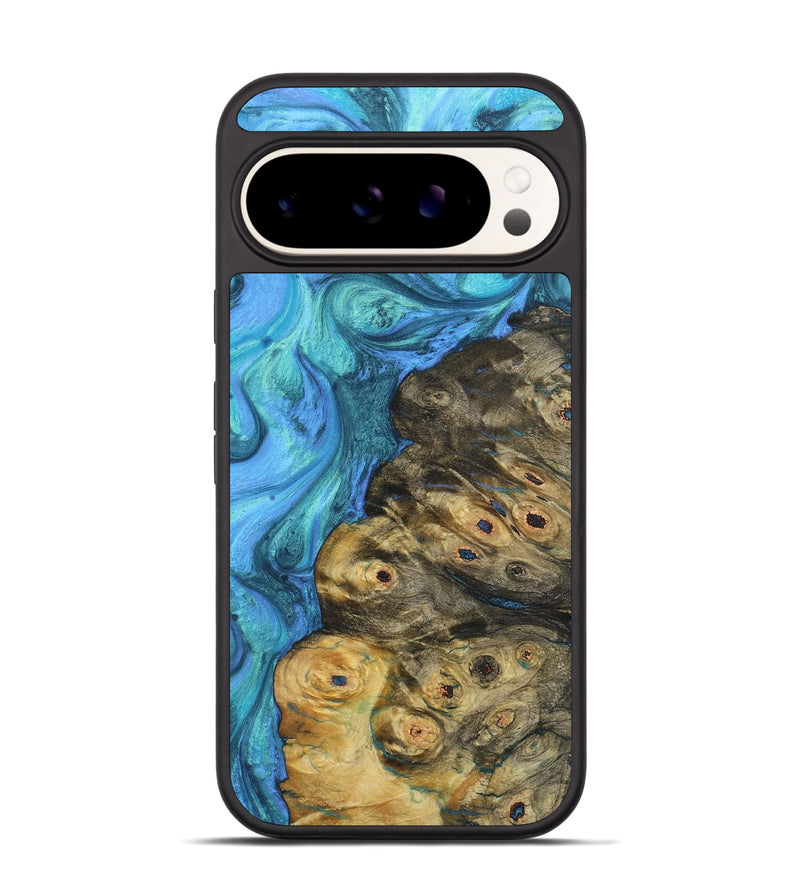 Pixel 9 Pro Wood+Resin Phone Case - Jensen (Blue, 721630)