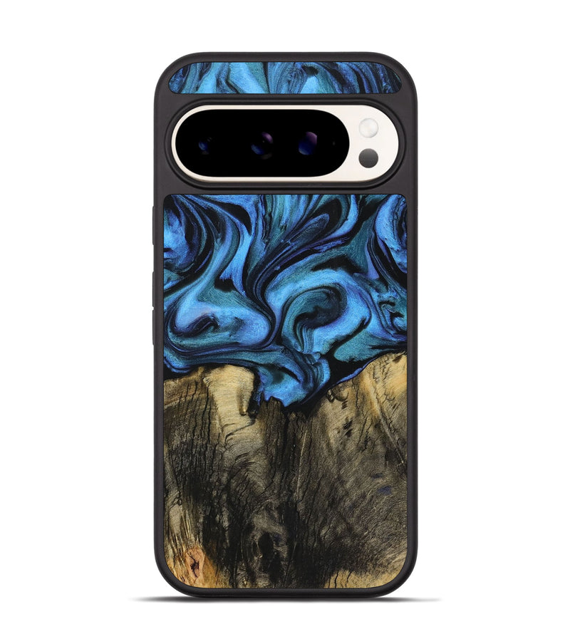 Pixel 9 Pro Wood+Resin Phone Case - Skye (Blue, 721636)