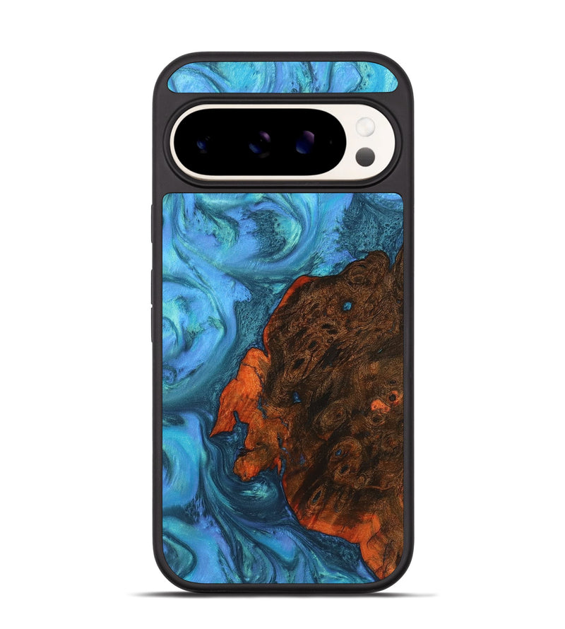 Pixel 9 Pro Wood+Resin Phone Case - Bradley (Blue, 721638)