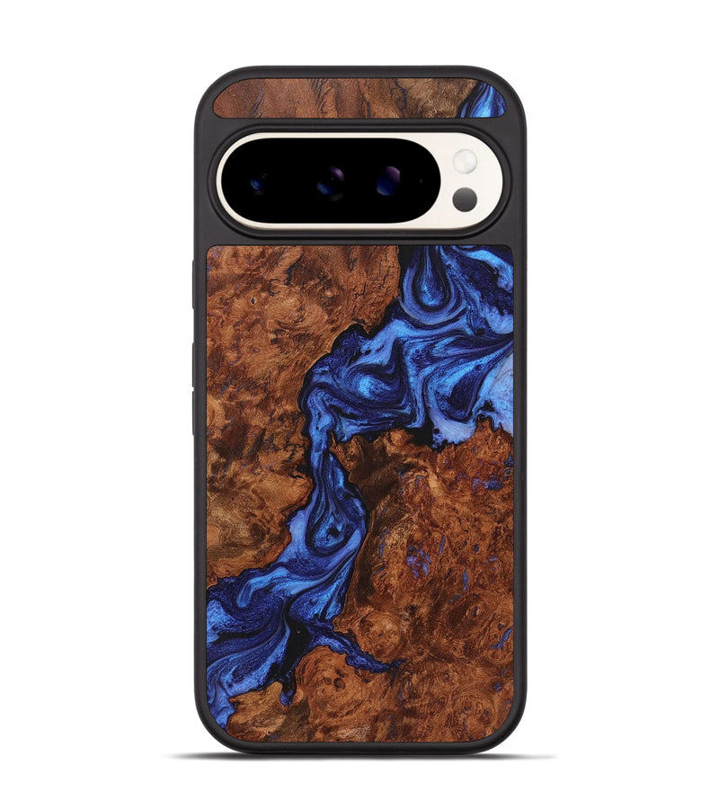 Pixel 9 Pro Wood+Resin Phone Case - Elmer (Blue, 721641)