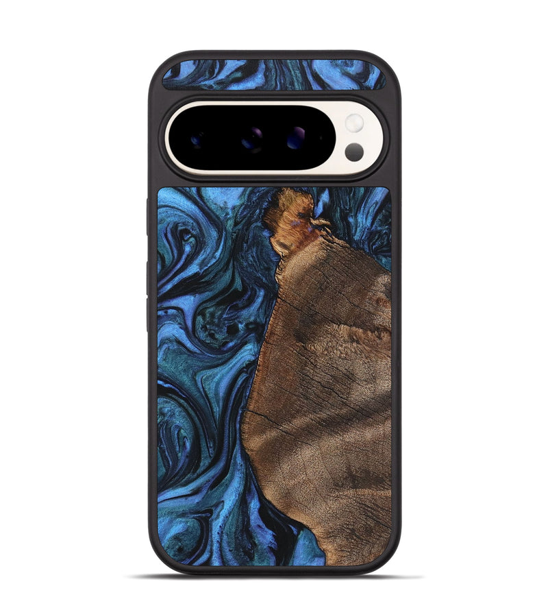 Pixel 9 Pro Wood+Resin Phone Case - Beckett (Blue, 721663)