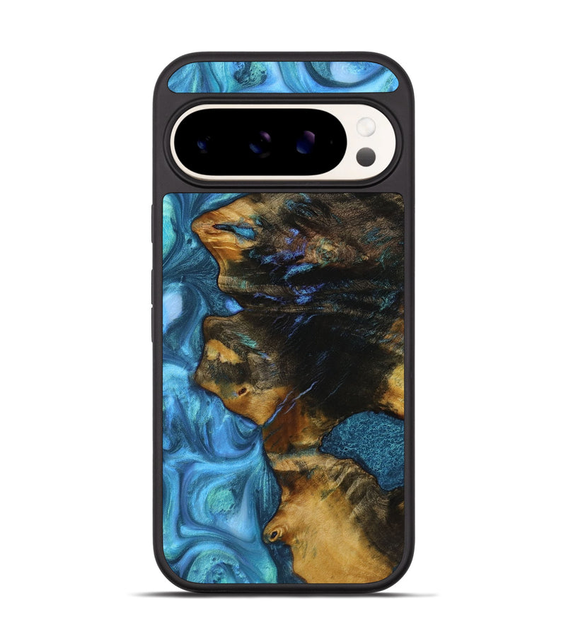 Pixel 9 Pro Wood+Resin Phone Case - Kane (Blue, 721671)