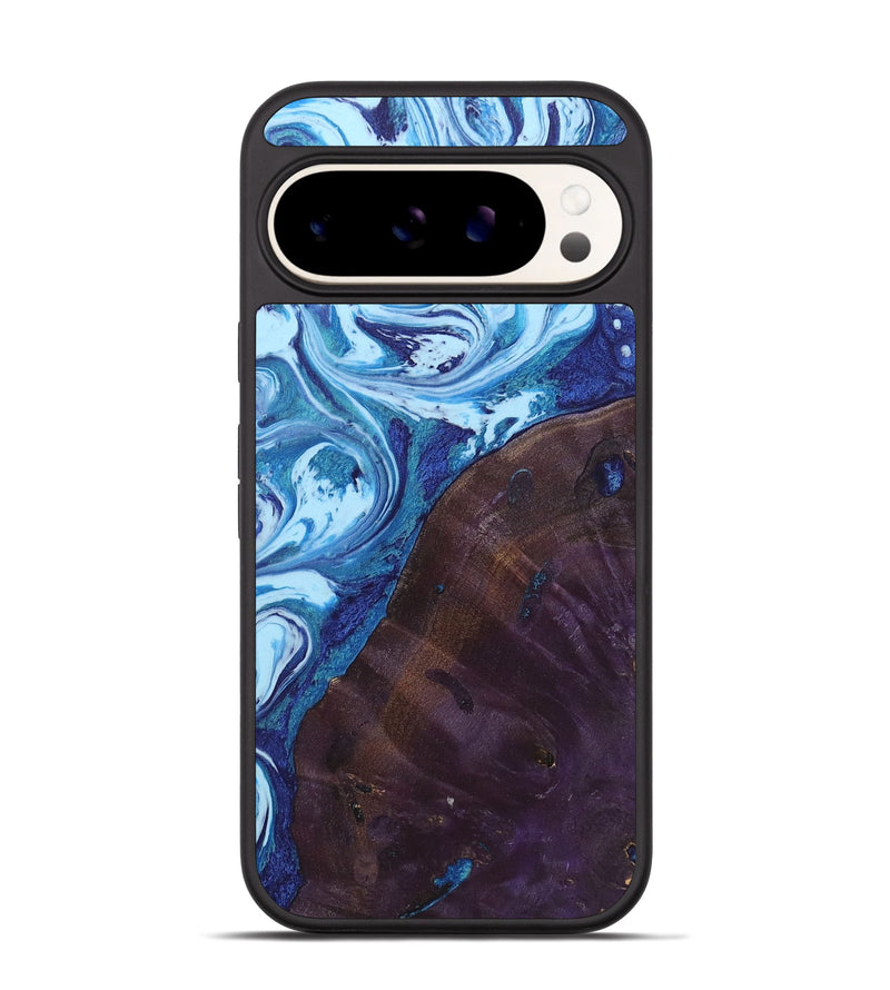 Pixel 9 Pro Wood+Resin Phone Case - Harmony (Blue, 721675)