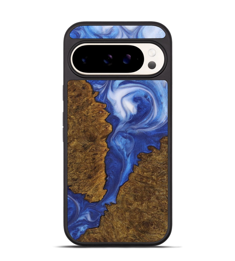 Pixel 9 Pro Wood+Resin Phone Case - Doug (Blue, 721689)