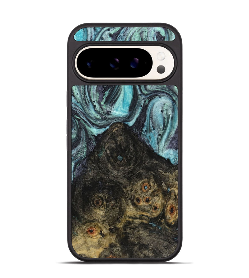 Pixel 9 Pro Wood+Resin Phone Case - Tim (Blue, 721694)