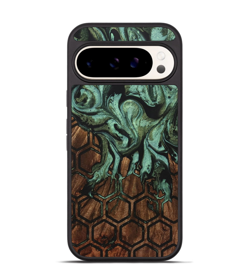 Pixel 9 Pro Wood+Resin Phone Case - Sheena (Pattern, 721701)