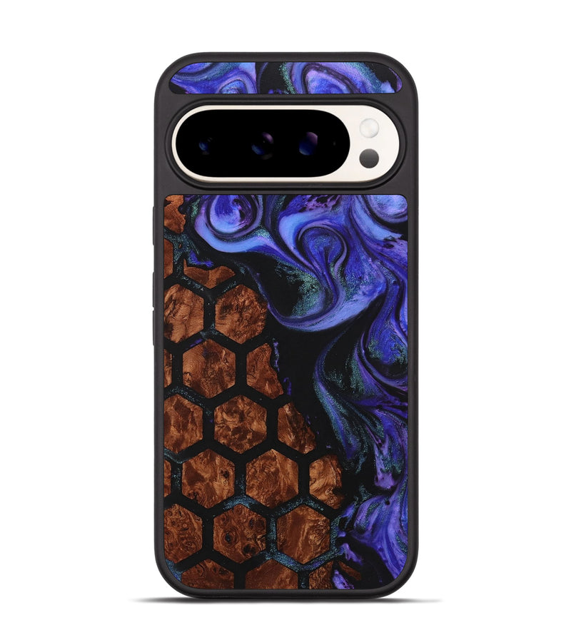 Pixel 9 Pro Wood+Resin Phone Case - Malakai (Pattern, 721704)