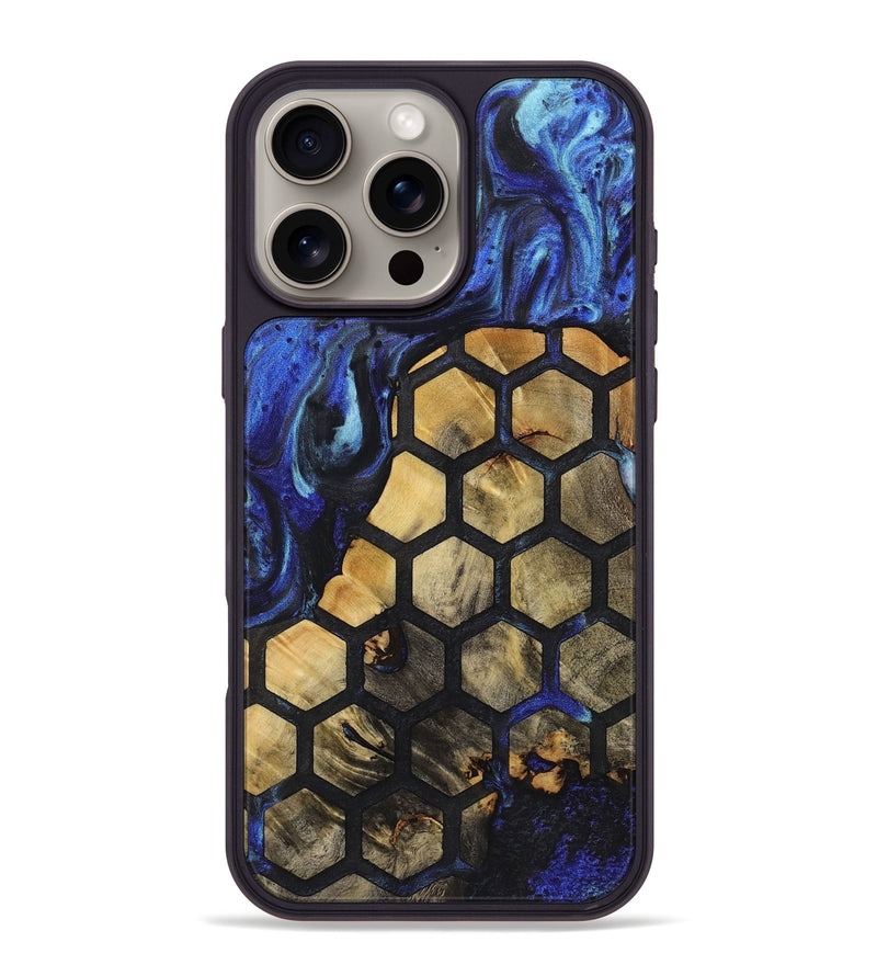 iPhone 16 Pro Max Wood+Resin Phone Case - Lloyd (Pattern, 721707)