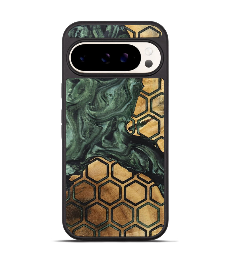 Pixel 9 Wood+Resin Phone Case - Jeanne (Pattern, 721710)