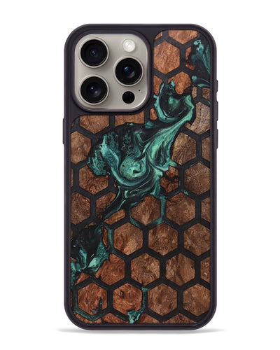 iPhone 15 Pro Max Wood+Resin Phone Case - Gunnar (Pattern, 721713)