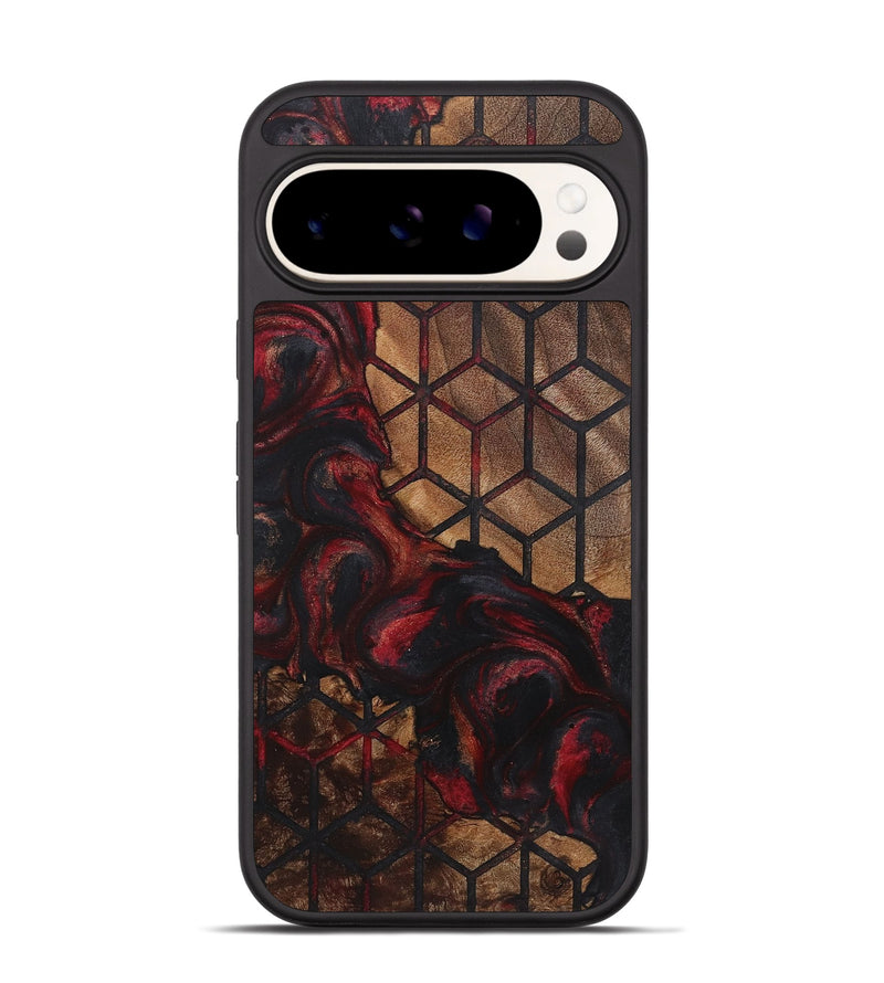 Pixel 9 Pro Wood+Resin Phone Case - Quinton (Pattern, 721715)