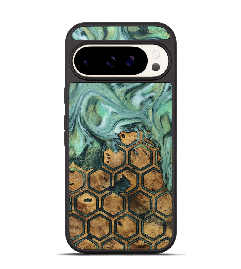 Pixel 9 Pro Wood+Resin Phone Case - Christian (Pattern, 721717)