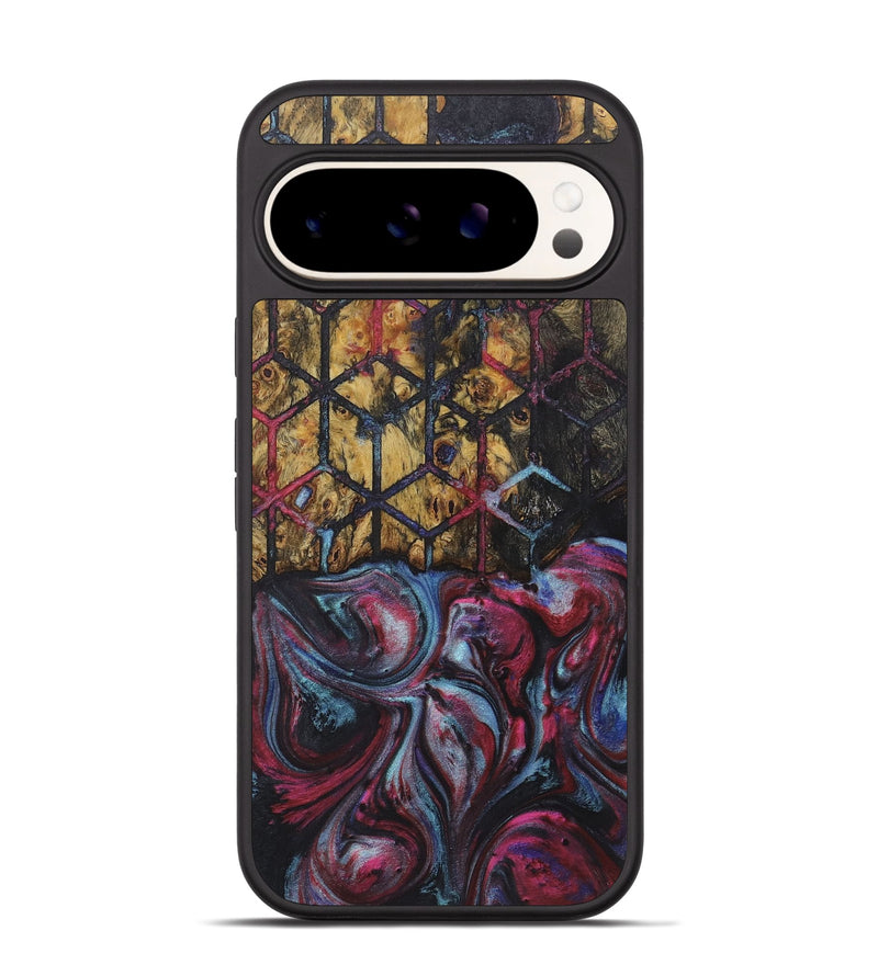 Pixel 9 Pro Wood+Resin Phone Case - Deloris (Pattern, 721723)