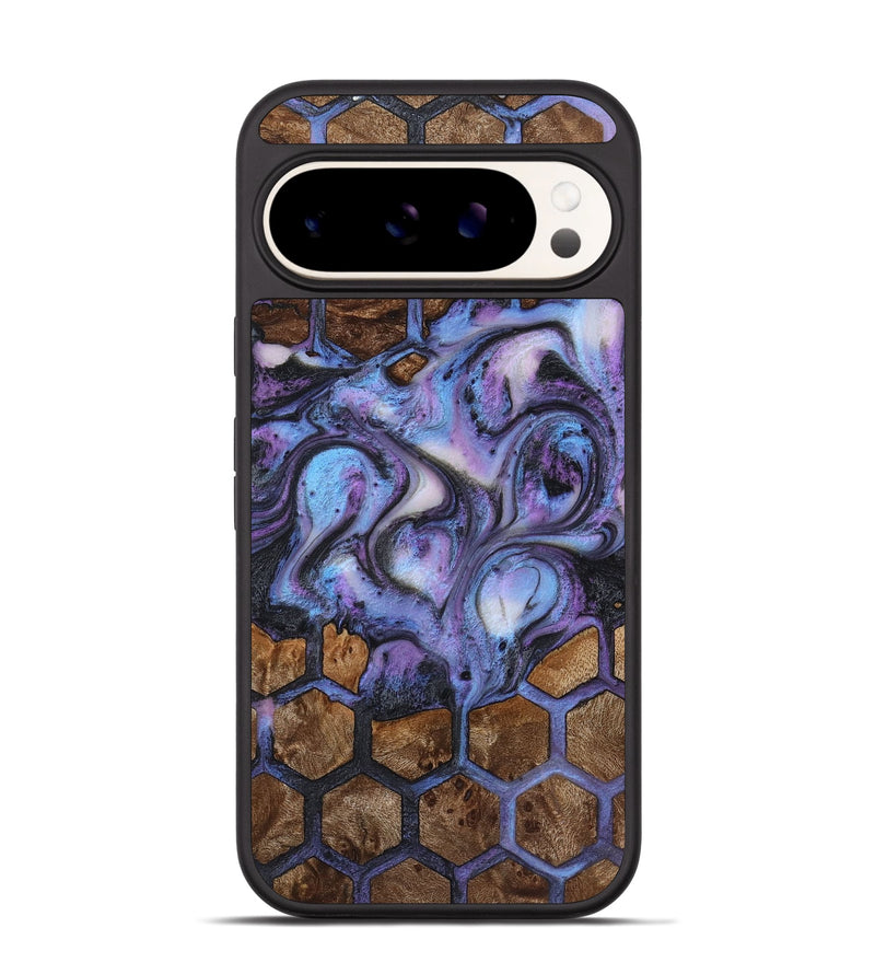 Pixel 9 Pro Wood+Resin Phone Case - Lorena (Pattern, 721725)