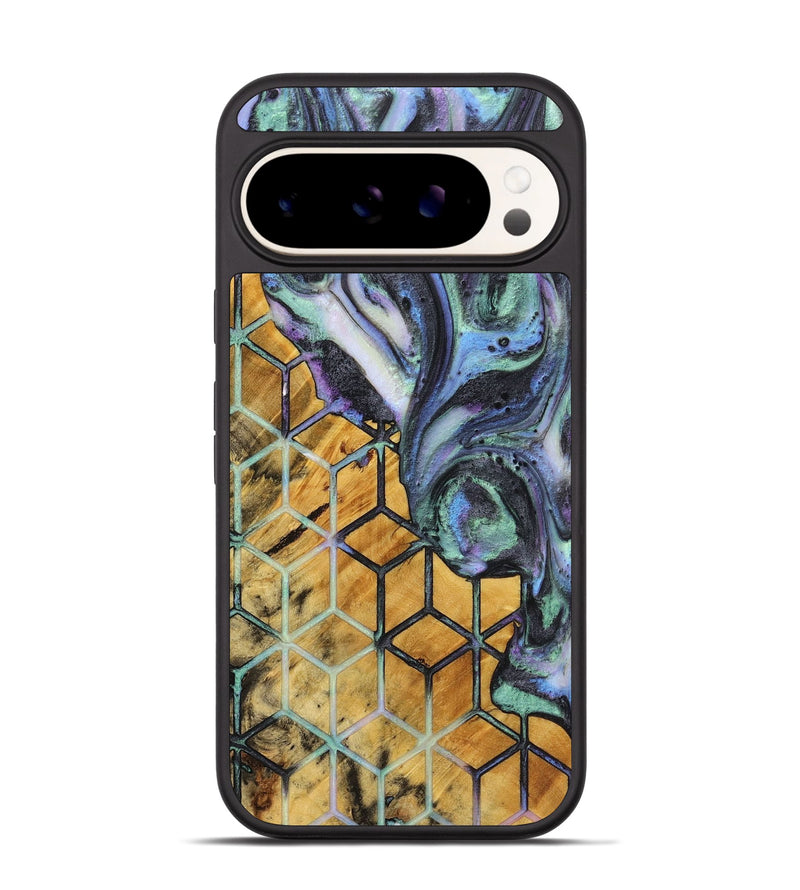 Pixel 9 Pro Wood+Resin Phone Case - Clifton (Pattern, 721729)