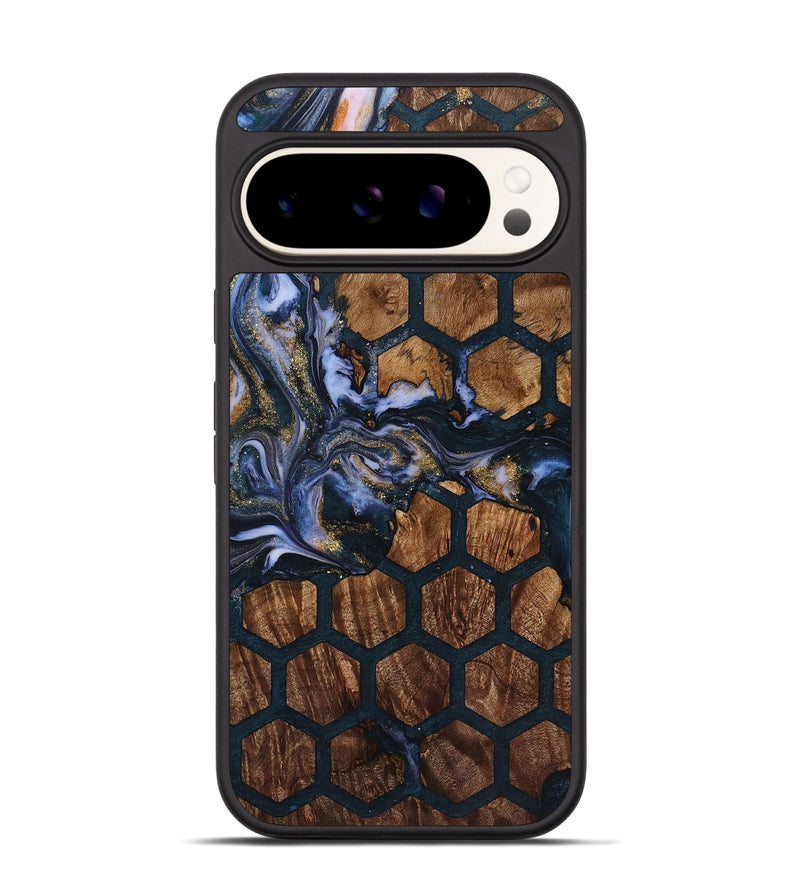 Pixel 9 Pro Wood+Resin Phone Case - Carson (Pattern, 721733)