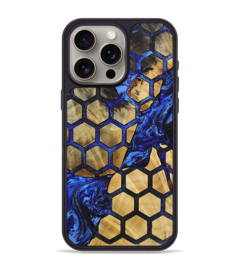 iPhone 15 Pro Max Wood+Resin Phone Case - Benjamin (Pattern, 721735)