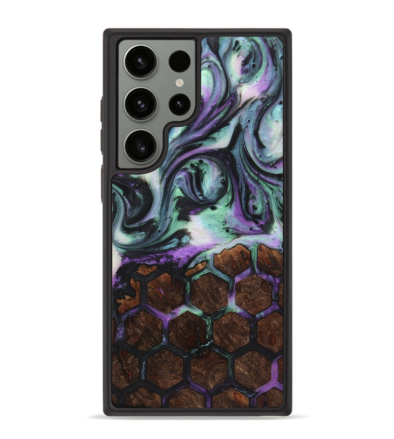 Galaxy S23 Ultra Wood+Resin Phone Case - Kameron (Pattern, 721736)