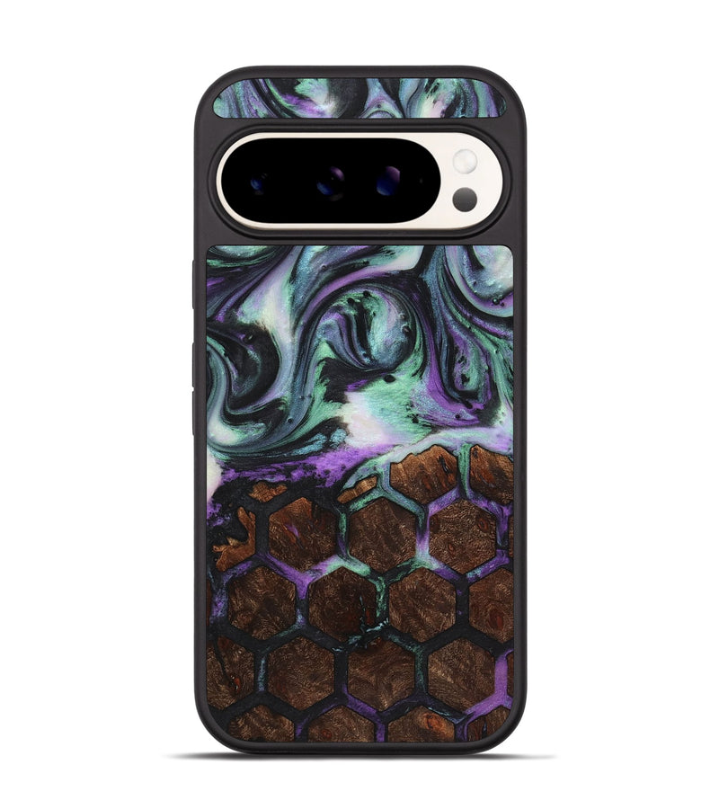 Pixel 9 Pro Wood+Resin Phone Case - Kameron (Pattern, 721736)