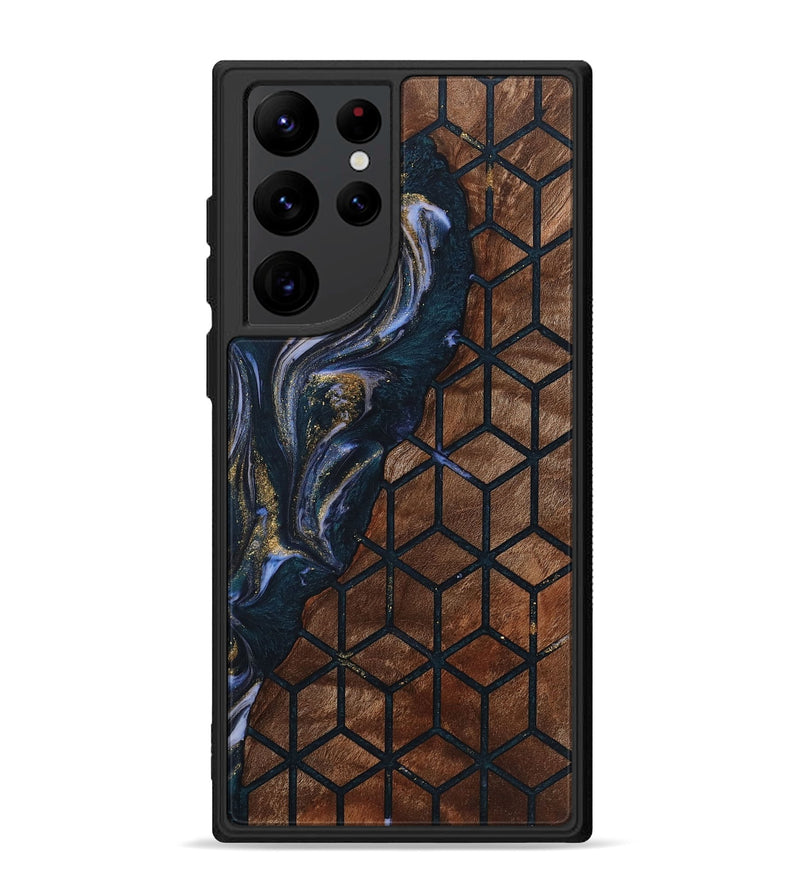 Galaxy S22 Ultra Wood+Resin Phone Case - Jonathon (Pattern, 721737)