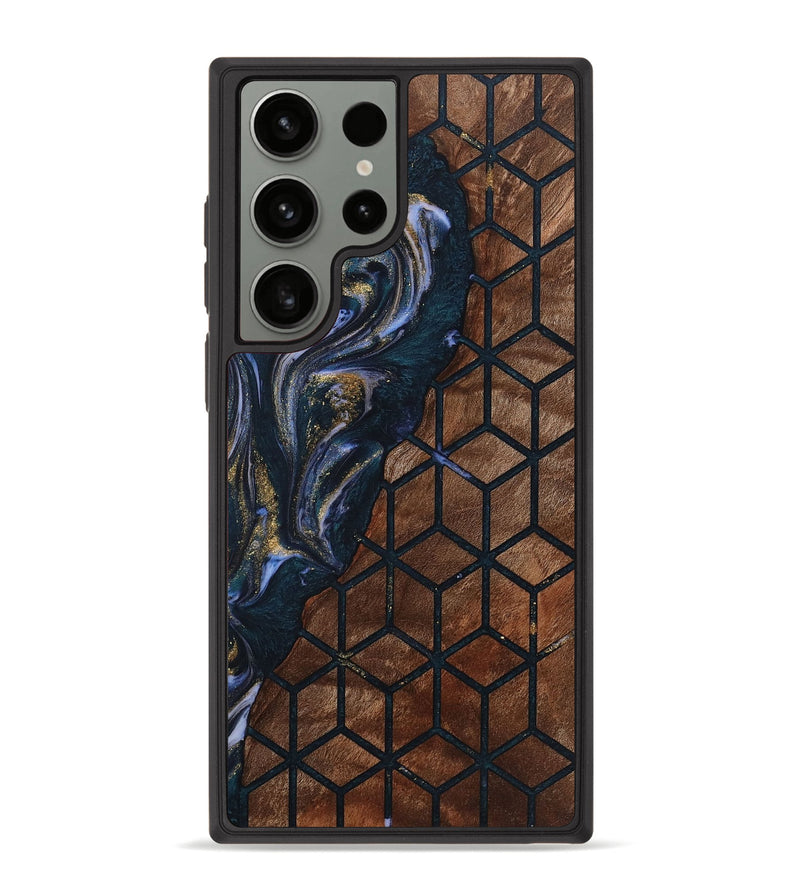 Galaxy S23 Ultra Wood+Resin Phone Case - Jonathon (Pattern, 721737)