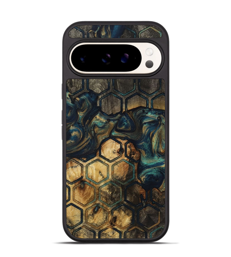 Pixel 9 Pro Wood+Resin Phone Case - Alayah (Pattern, 721738)